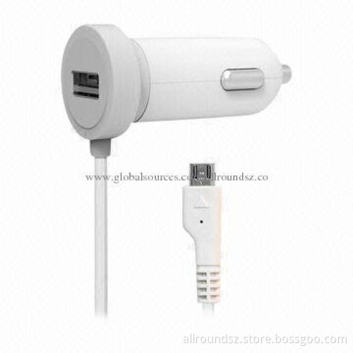 Car Charger for iPhone 5S/Samsung Note 3, 1.5m Length